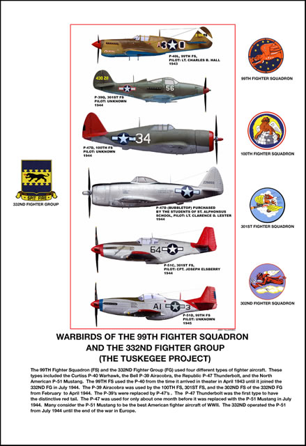 "Warbirds of the 99th FS, 332nd FG" by Jerry Taliaferro